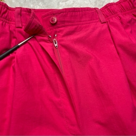 Vintage Deadstock 1990 NWT Koret High Waist Straight Leg Mom Pants in Fuchsia 12 - Picture 6 of 16